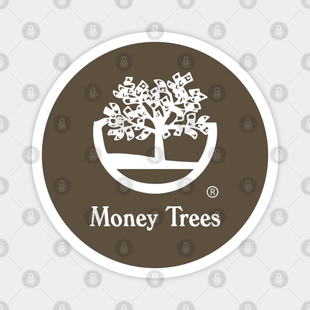 Money Trees white Magnet by undergroundART